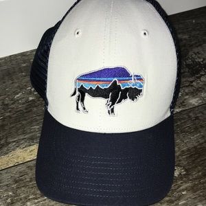 Brand New Patagonia Hat, navy mesh w/ white front.